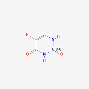 molecular formula C4H3FN2O2 B052765 Uracil-2-14C, 5-fluoro- CAS No. 766-63-2