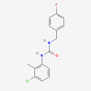 molecular formula C15H14ClFN2O B5276745 N-(3-chloro-2-methylphenyl)-N'-(4-fluorobenzyl)urea 