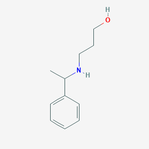 molecular formula C11H17NO B052768 3-[(1-苯乙基)氨基]丙醇 CAS No. 128218-35-9