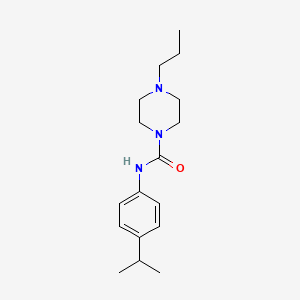 molecular formula C17H27N3O B5276830 N-[4-(propan-2-yl)phenyl]-4-propylpiperazine-1-carboxamide 