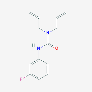 molecular formula C13H15FN2O B5276943 N,N-diallyl-N'-(3-fluorophenyl)urea 