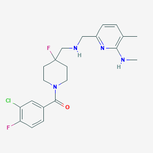 molecular formula C21H25ClF2N4O B527701 F 14679 
