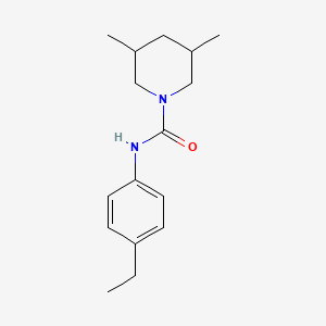 molecular formula C16H24N2O B5277193 N-(4-ethylphenyl)-3,5-dimethylpiperidine-1-carboxamide 