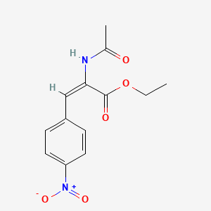 molecular formula C13H14N2O5 B5277215 ethyl (E)-2-acetamido-3-(4-nitrophenyl)prop-2-enoate 