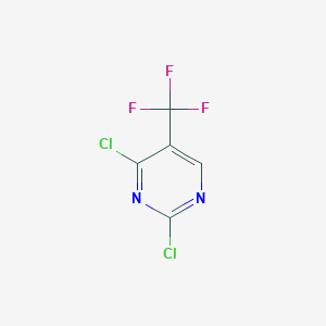 molecular formula C5HCl2F3N2 B052786 2,4-Dichloro-5-(trifluoromethyl)pyrimidine CAS No. 3932-97-6