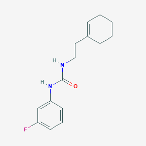 molecular formula C15H19FN2O B5278605 N-[2-(1-CYCLOHEXENYL)ETHYL]-N'-(3-FLUOROPHENYL)UREA 