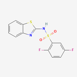 molecular formula C13H8F2N2O2S2 B5278753 N-(1,3-benzothiazol-2-yl)-2,5-difluorobenzenesulfonamide 