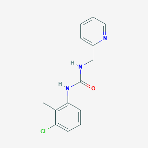 molecular formula C14H14ClN3O B5278818 N-(3-CHLORO-2-METHYLPHENYL)-N'-(2-PYRIDYLMETHYL)UREA 