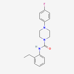 molecular formula C19H22FN3O B5278953 N-(2-ethylphenyl)-4-(4-fluorophenyl)piperazine-1-carboxamide 