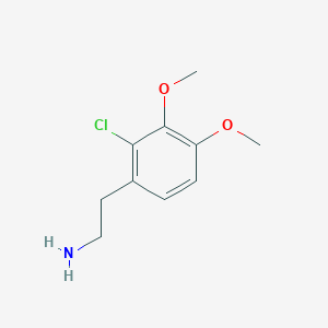 molecular formula C10H14ClNO2 B052799 2-Chloro-3,4-dimethoxyphenethylamine CAS No. 67287-36-9