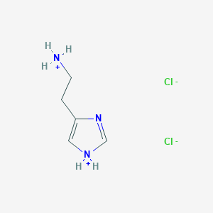 molecular formula C5H9N3.2ClH<br>C5H11Cl2N3 B000528 Histamine Dihydrochloride CAS No. 56-92-8
