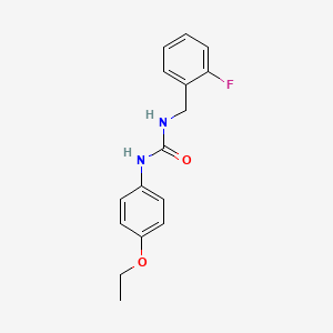 molecular formula C16H17FN2O2 B5280377 N-(4-ethoxyphenyl)-N'-(2-fluorobenzyl)urea 