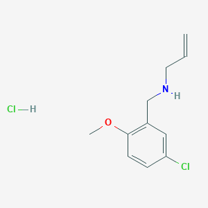 molecular formula C11H15Cl2NO B5280570 N-[(5-chloro-2-methoxyphenyl)methyl]prop-2-en-1-amine;hydrochloride 