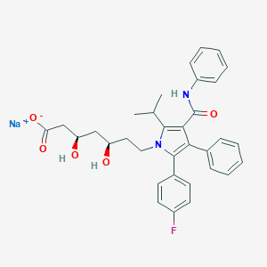 molecular formula C₃₃H₃₄FN₂NaO₅ B052808 Atorvastatin sodium CAS No. 134523-01-6