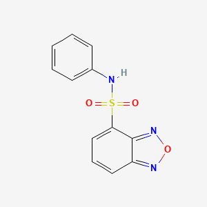 molecular formula C12H9N3O3S B5281612 N-phenyl-2,1,3-benzoxadiazole-4-sulfonamide 