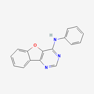 molecular formula C16H11N3O B5281671 N-[1]BENZOFURO[3,2-D]PYRIMIDIN-4-YL-N-PHENYLAMINE 
