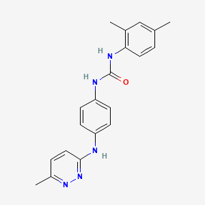molecular formula C20H21N5O B5281913 N-(2,4-dimethylphenyl)-N'-{4-[(6-methyl-3-pyridazinyl)amino]phenyl}urea 