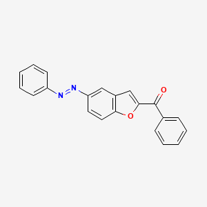 molecular formula C21H14N2O2 B5282444 (E)-(2-BENZOYL-1-BENZOFURAN-5-YL)(PHENYL)DIAZENE 