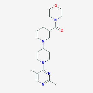 molecular formula C21H33N5O2 B5282482 1'-(2,5-dimethylpyrimidin-4-yl)-3-(morpholin-4-ylcarbonyl)-1,4'-bipiperidine 