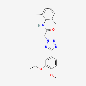 molecular formula C20H23N5O3 B5284812 N-(2,6-dimethylphenyl)-2-[5-(3-ethoxy-4-methoxyphenyl)-2H-tetrazol-2-yl]acetamide 
