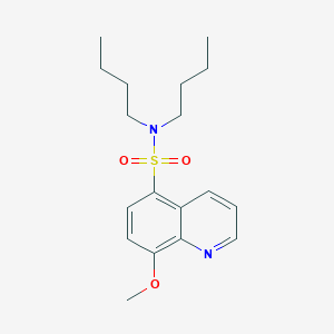 molecular formula C18H26N2O3S B5284883 N,N-dibutyl-8-methoxyquinoline-5-sulfonamide 