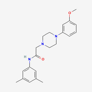 molecular formula C21H27N3O2 B5284992 N-(3,5-dimethylphenyl)-2-[4-(3-methoxyphenyl)piperazin-1-yl]acetamide 