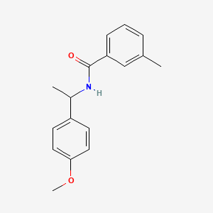 molecular formula C17H19NO2 B5285150 N-[1-(4-methoxyphenyl)ethyl]-3-methylbenzamide 