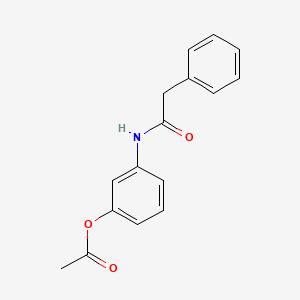 molecular formula C16H15NO3 B5285234 Benzeneacetamide, N-[3-(acetyloxy)phenyl]- CAS No. 95384-55-7