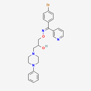 molecular formula C25H27BrN4O2 B5285455 (4-bromophenyl)(3-pyridinyl)methanone O-[2-hydroxy-3-(4-phenyl-1-piperazinyl)propyl]oxime 