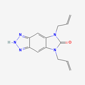 molecular formula C13H13N5O B5285619 5,7-DIALLYL-5,7-DIHYDROIMIDAZO[4,5-F][1,2,3]BENZOTRIAZOL-6(3H)-ONE 