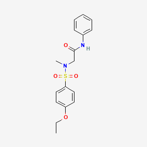 molecular formula C17H20N2O4S B5285878 N~2~-[(4-ethoxyphenyl)sulfonyl]-N~2~-methyl-N-phenylglycinamide 