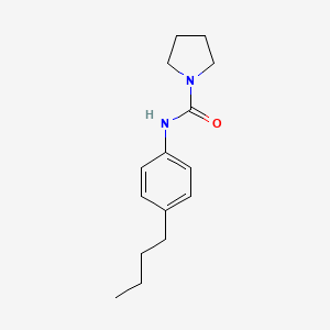molecular formula C15H22N2O B5286004 N-(4-butylphenyl)pyrrolidine-1-carboxamide 