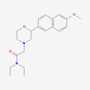 molecular formula C21H28N2O3 B5286184 N,N-diethyl-2-[2-(6-methoxy-2-naphthyl)morpholin-4-yl]acetamide 