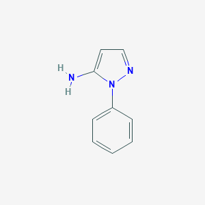 molecular formula C9H9N3 B052862 5-Amino-1-phenylpyrazole CAS No. 826-85-7