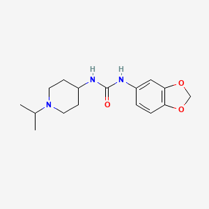 molecular formula C16H23N3O3 B5286302 N-(1,3-BENZODIOXOL-5-YL)-N'-(1-ISOPROPYL-4-PIPERIDYL)UREA 