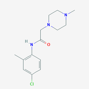 molecular formula C14H20ClN3O B5286351 N-(4-chloro-2-methylphenyl)-2-(4-methylpiperazin-1-yl)acetamide 