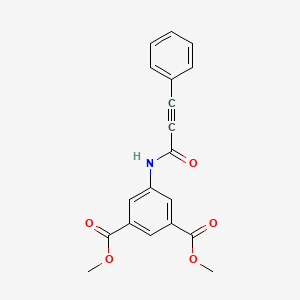 molecular formula C19H15NO5 B5286494 dimethyl 5-[(3-phenyl-2-propynoyl)amino]isophthalate 