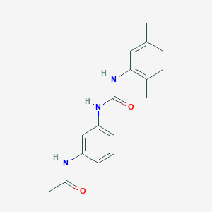 molecular formula C17H19N3O2 B5286535 N-(3-{[(2,5-Dimethylphenyl)carbamoyl]amino}phenyl)acetamide 