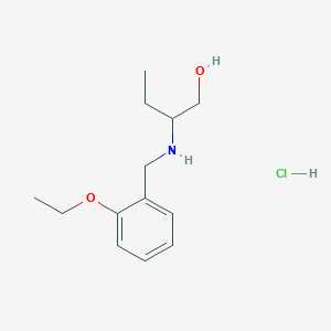 molecular formula C13H22ClNO2 B5286583 2-[(2-ethoxybenzyl)amino]-1-butanol hydrochloride 