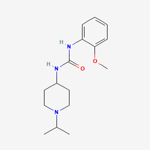 molecular formula C16H25N3O2 B5286689 N-(1-ISOPROPYL-4-PIPERIDYL)-N'-(2-METHOXYPHENYL)UREA 