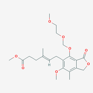 molecular formula C22H30O8 B052867 methyl (E)-6-[6-methoxy-4-(2-methoxyethoxymethoxy)-7-methyl-3-oxo-1H-2-benzofuran-5-yl]-4-methylhex-4-enoate CAS No. 125198-47-2