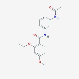 molecular formula C19H22N2O4 B5286978 N-(3-acetamidophenyl)-2,4-diethoxybenzamide 