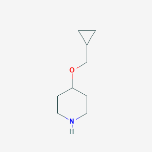 molecular formula C9H17NO B052871 4-(Cyclopropylmethoxy)piperidine CAS No. 865106-51-0