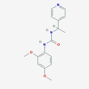 molecular formula C16H19N3O3 B5287523 N-(2,4-DIMETHOXYPHENYL)-N'-[1-(4-PYRIDYL)ETHYL]UREA 