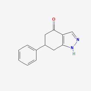 molecular formula C13H12N2O B5287685 6-Phenyl-1,5,6,7-tetrahydroindazol-4-one 
