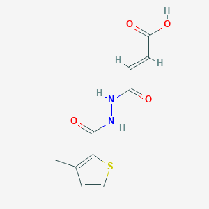 molecular formula C10H10N2O4S B5287717 4-{2-[(3-methyl-2-thienyl)carbonyl]hydrazino}-4-oxo-2-butenoic acid 