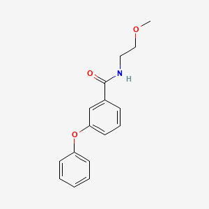 molecular formula C16H17NO3 B5287837 N-(2-methoxyethyl)-3-phenoxybenzamide 