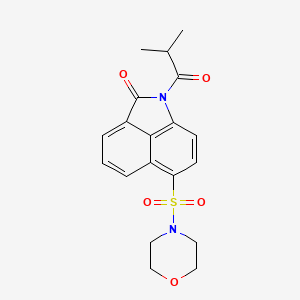molecular formula C19H20N2O5S B5288057 1-isobutyryl-6-(4-morpholinylsulfonyl)benzo[cd]indol-2(1H)-one 