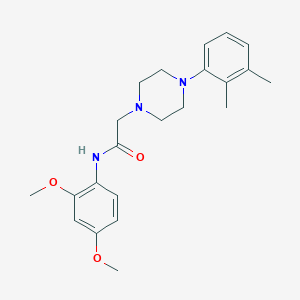 molecular formula C22H29N3O3 B5288669 N-(2,4-dimethoxyphenyl)-2-[4-(2,3-dimethylphenyl)piperazin-1-yl]acetamide 