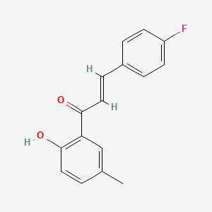 molecular formula C16H13FO2 B5289147 (2E)-3-(4-fluorophenyl)-1-(2-hydroxy-5-methylphenyl)prop-2-en-1-one 
